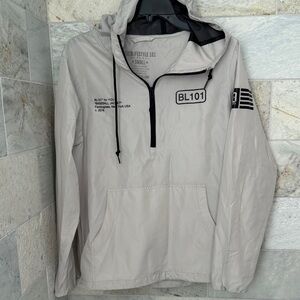 Men's Baseball Lifestyle 101 Light Gray Windbreaker Jacket